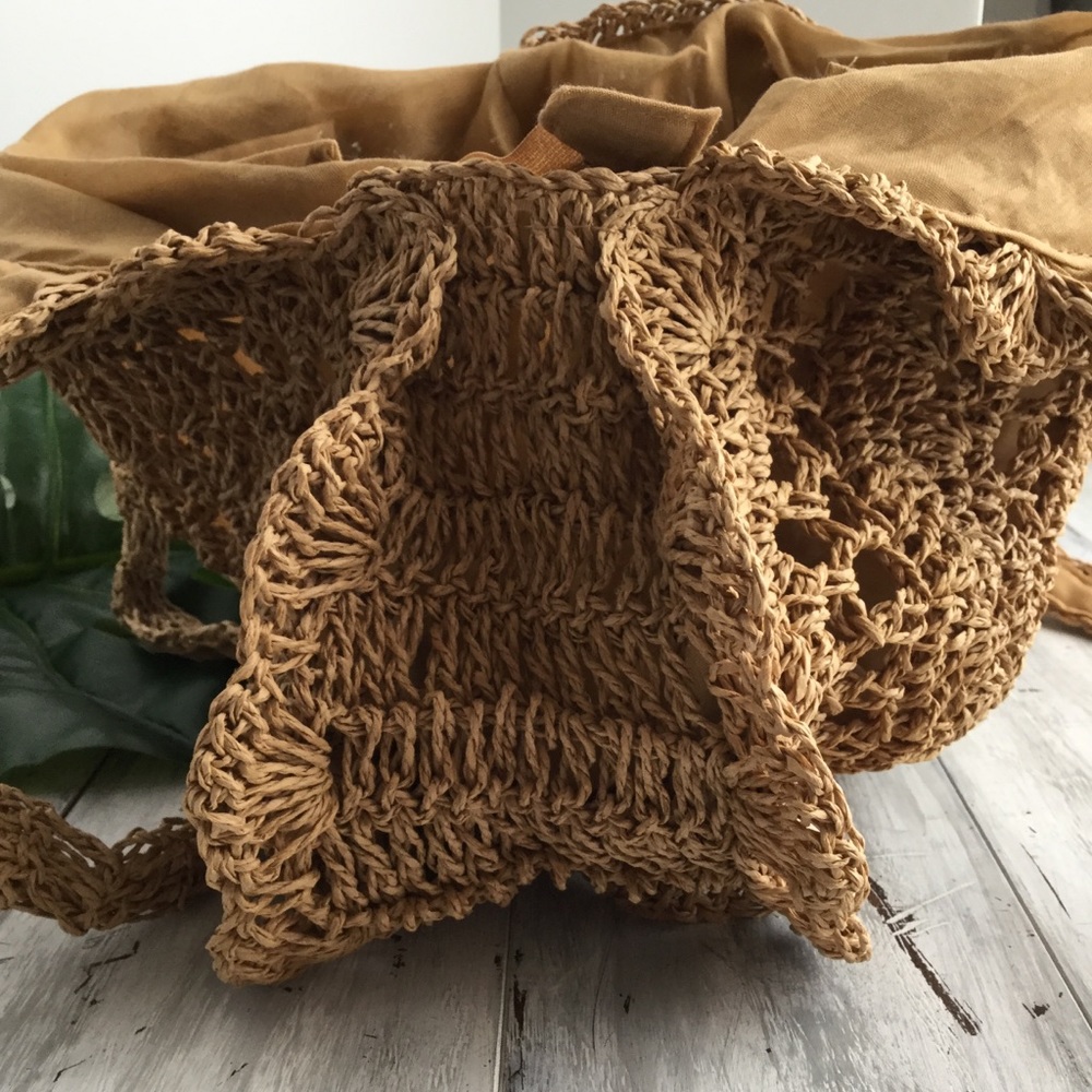 HENDRIX Raffia Festival Boho Tote Bag NEW - Picture 5 of 8